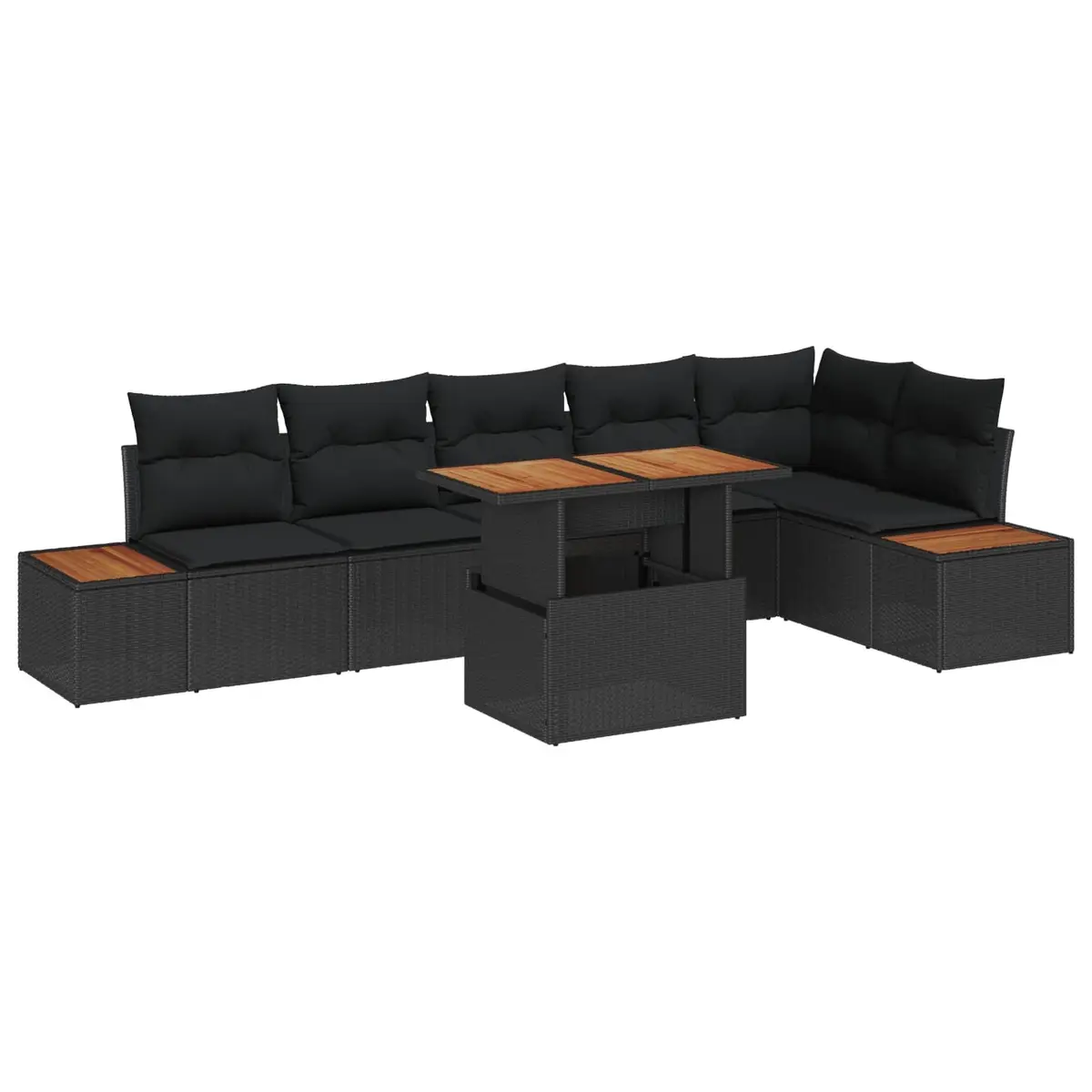 7-Piece Modular Sofa Set for Outdoor Living