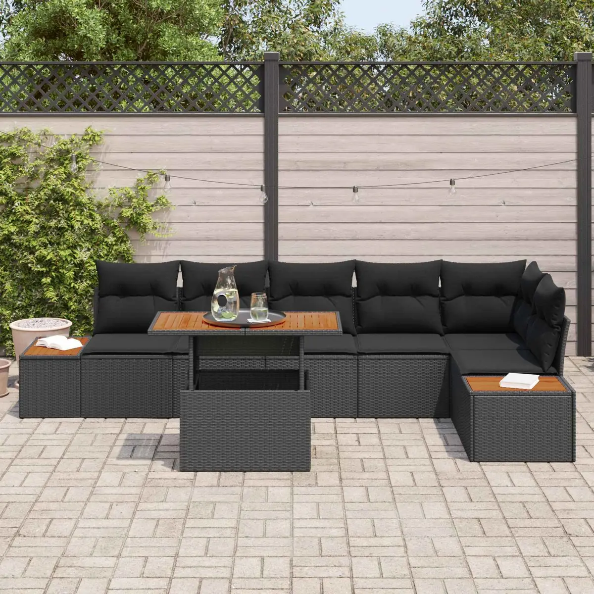 7-Piece Modular Sofa Set for Outdoor Living