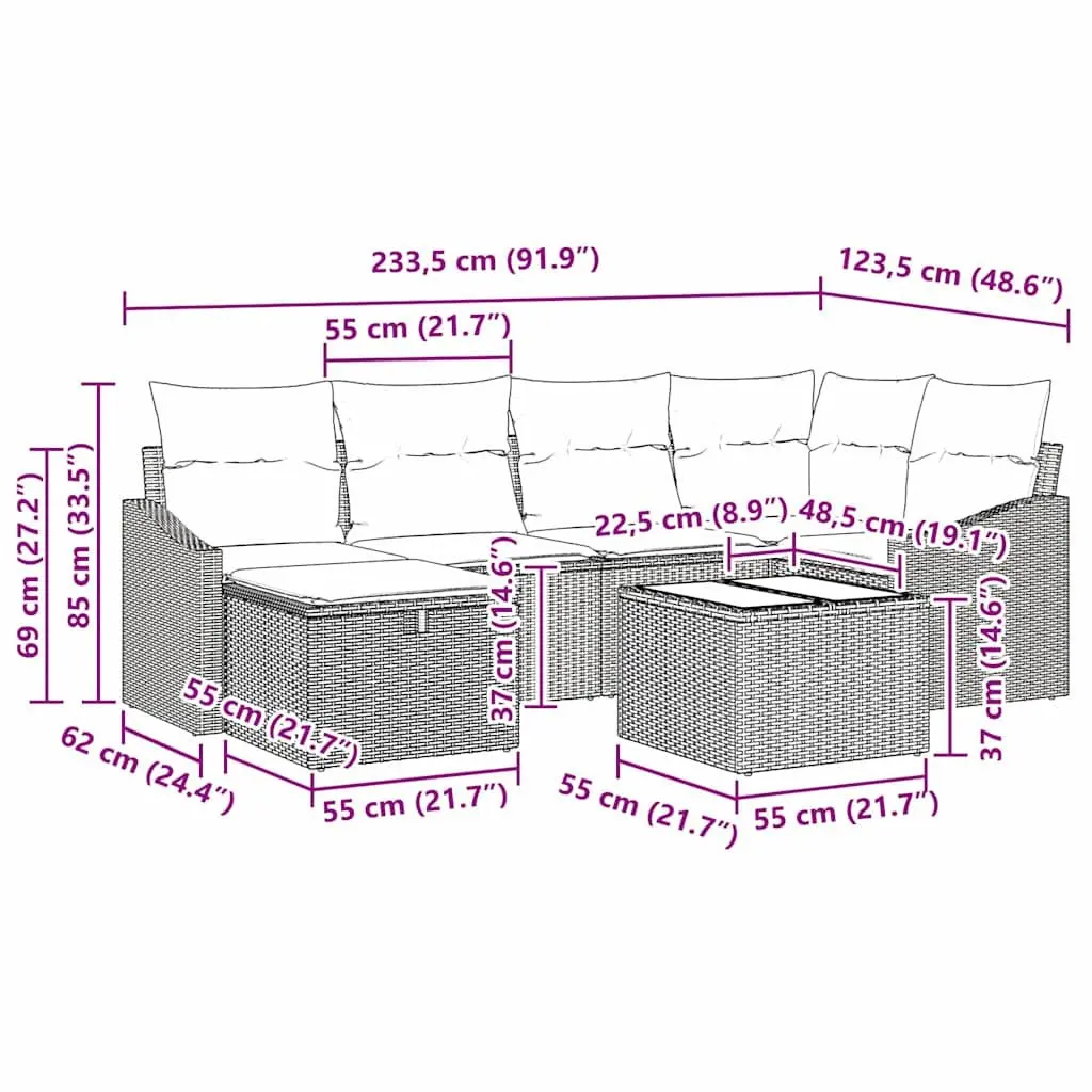 Outdoor Sofa Set for Gardens and Terraces