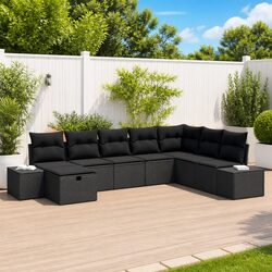 Practical 8 Pcs Outdoor Sofa Set for Various Spaces