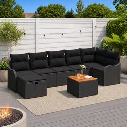 Practical 8 Piece Modular Sofa Set for Outdoor Living