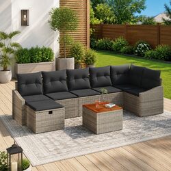 Versatile 8-Piece Garden Sofa Set for Entertaining