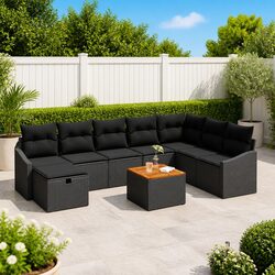 Perfect Fit for Your Patio: 9-Piece Sofa Set