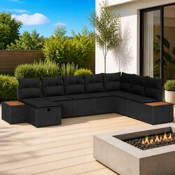 Practical 8-Piece Garden Sofa Set for Outdoor Living