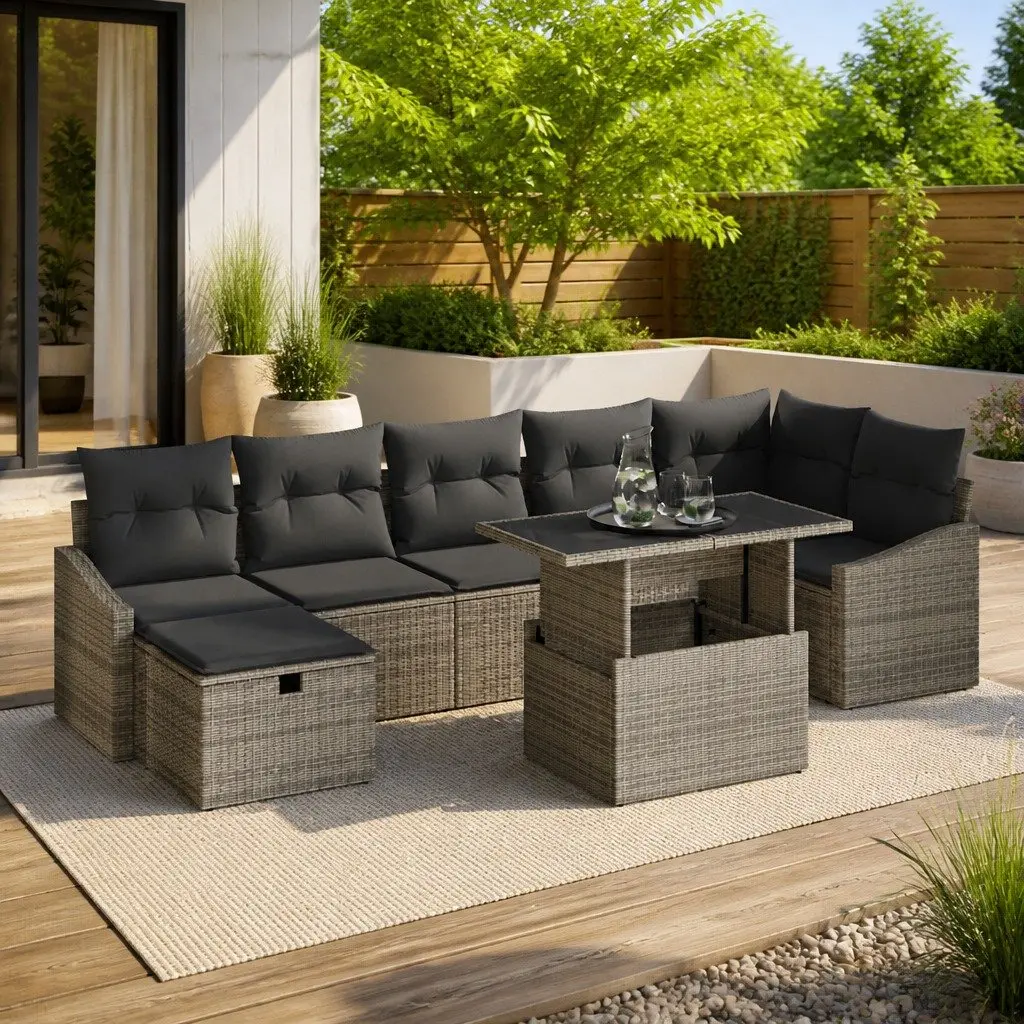 8-Piece Modular Sofa Set for Outdoor Living