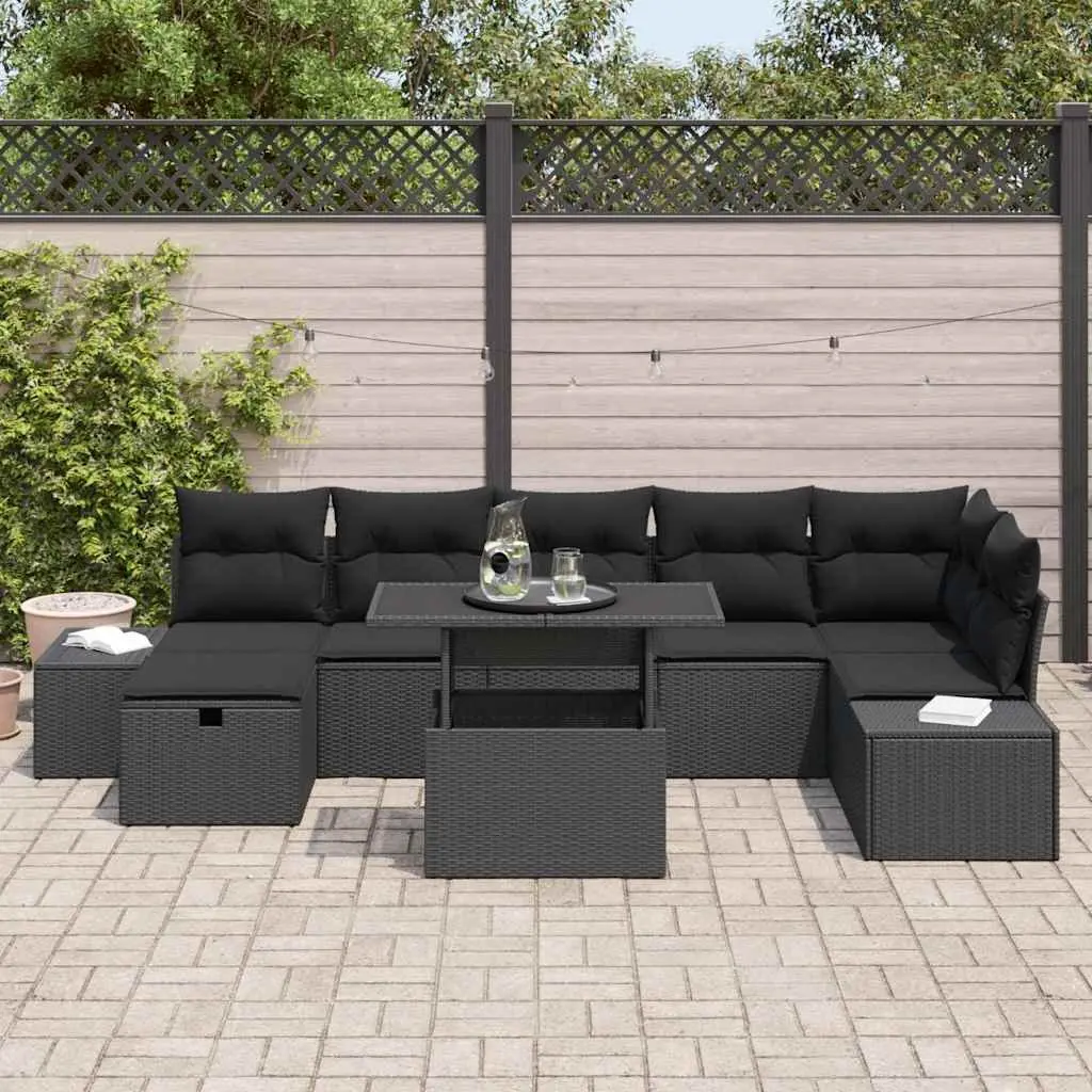 Outdoor Garden Sofa Set 8 Piece Modular Lounge Seating with Cushion Patio