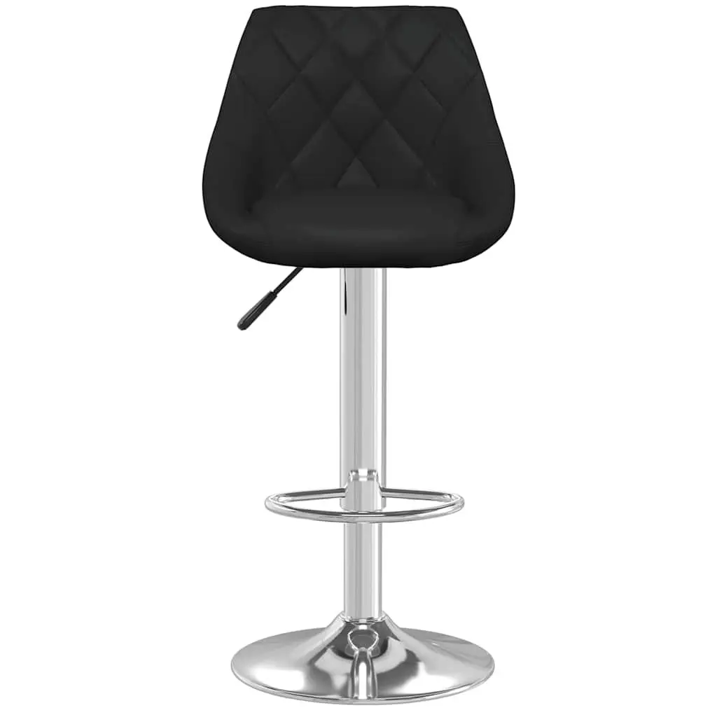 Black Adjustable Bar Stools, Set of 2