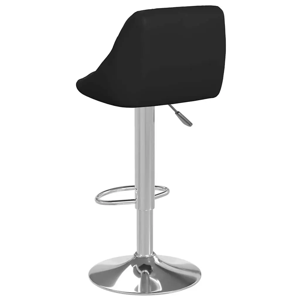 Black Adjustable Bar Stools, Set of 2