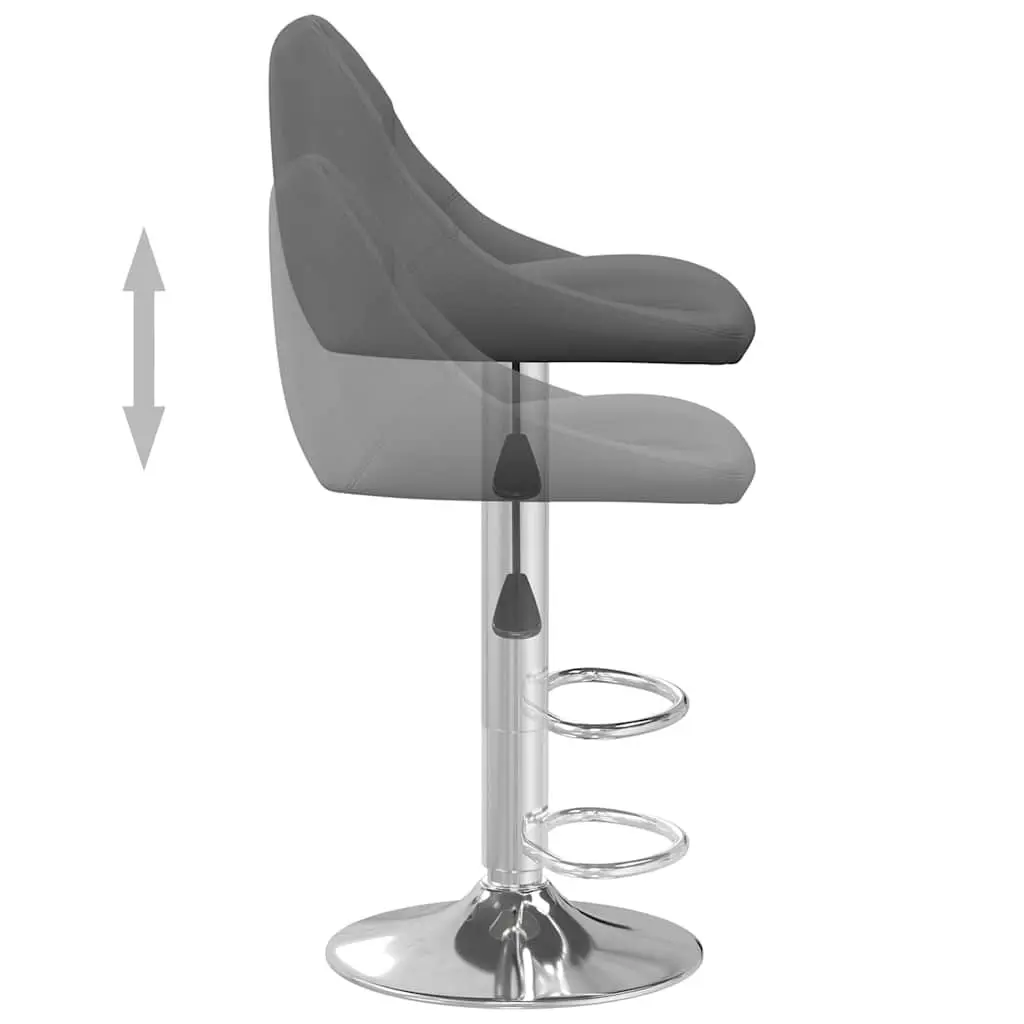 Grey Velvet Bar Stools for Kitchen and Dining