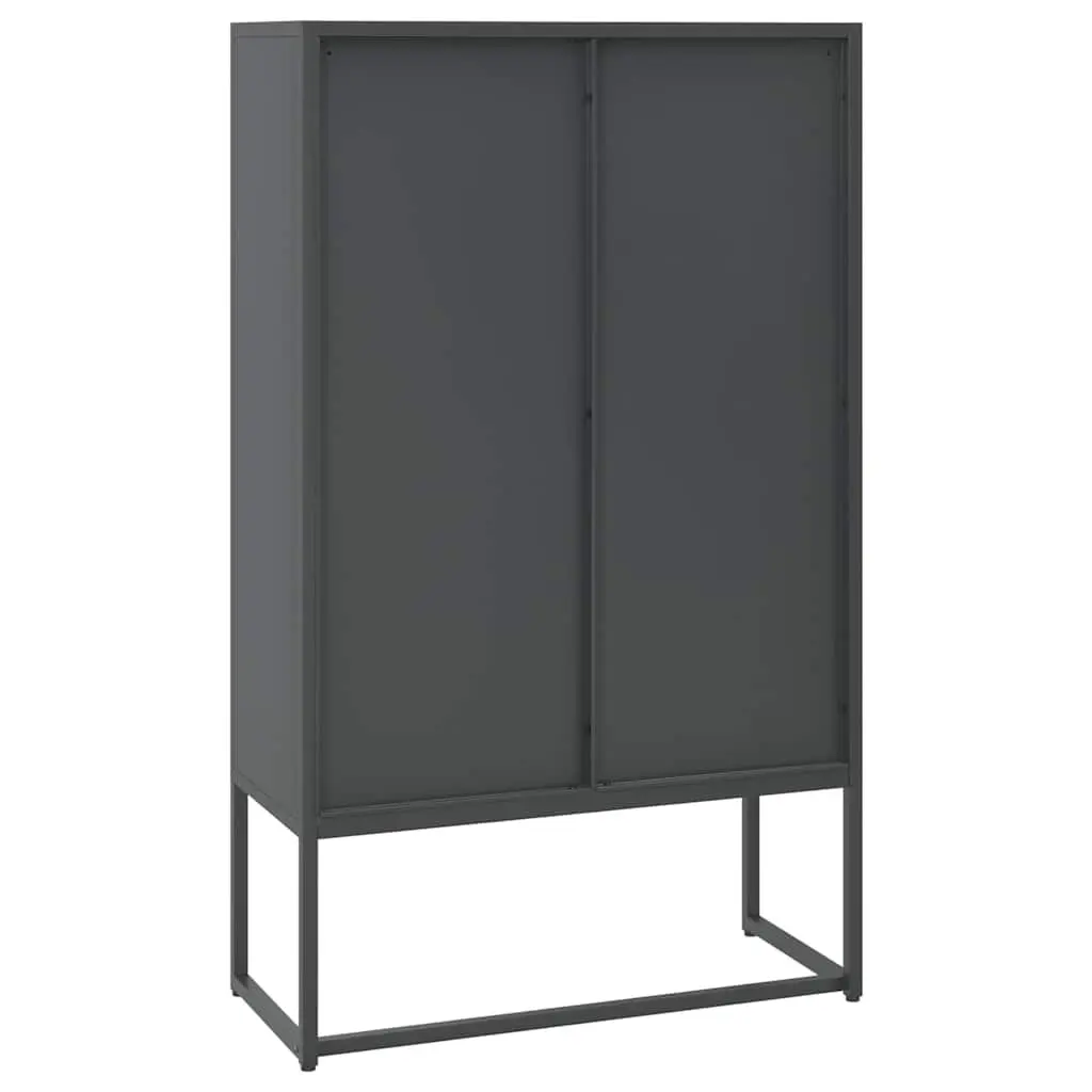 Storage Cabinet Steel Anthracite 6 Door Display Unit 80x35x135cm