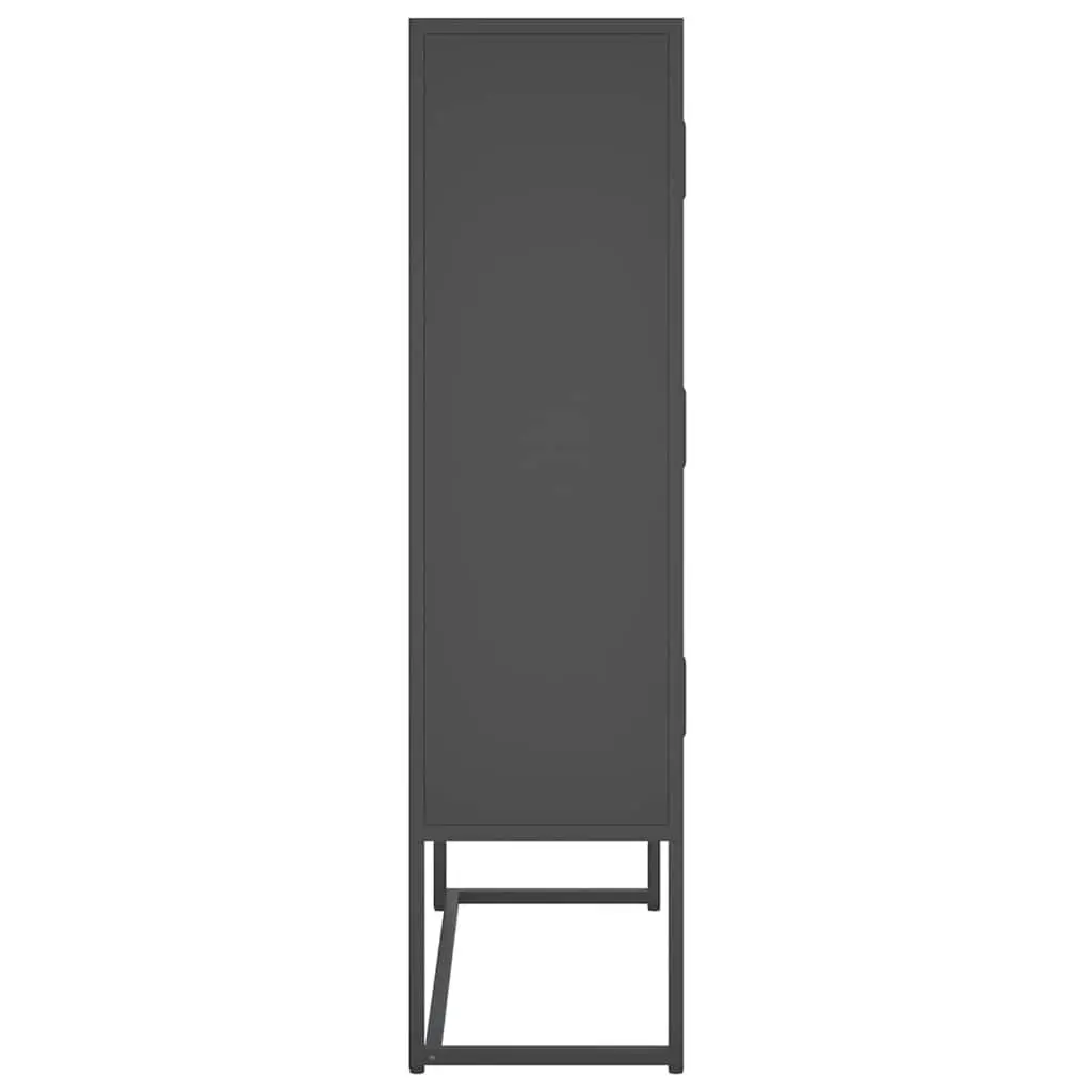 Storage Cabinet Steel Anthracite 6 Door Display Unit 80x35x135cm