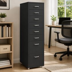 Practical Mobile Filing Cabinet for Home and Office Use