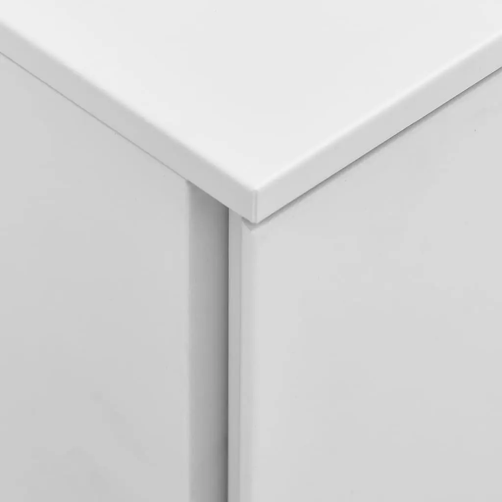 Mobile File Cabinet Grey 2 Drawer Steel Office Storage Filing Organizer