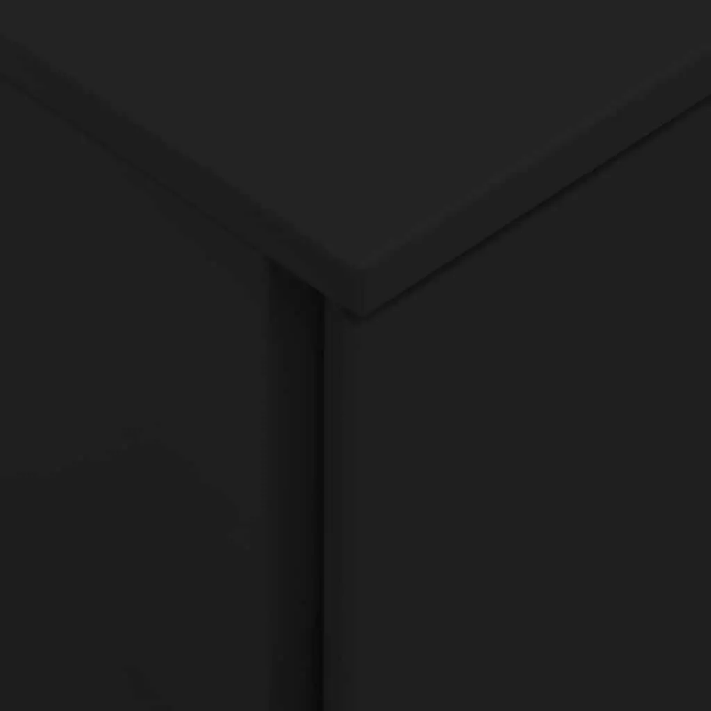 Mobile File Cabinet 2 Drawer Office Filing Storage Black Steel Organiser