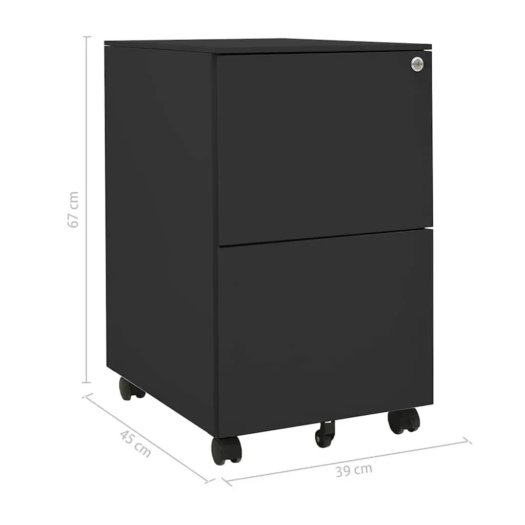Mobile Filing Cabinet for Home and Office Use