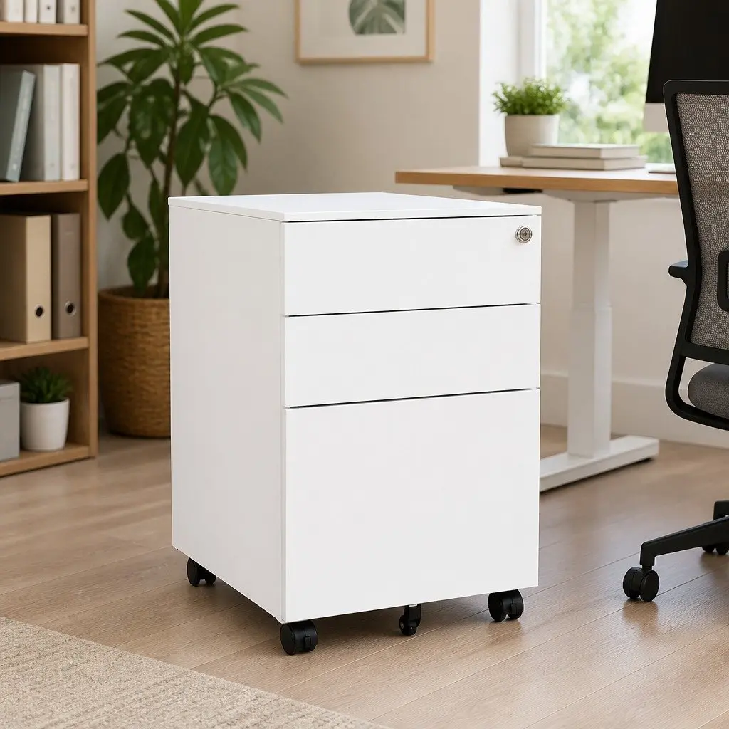3 Drawer Mobile File Cabinet for Office Use
