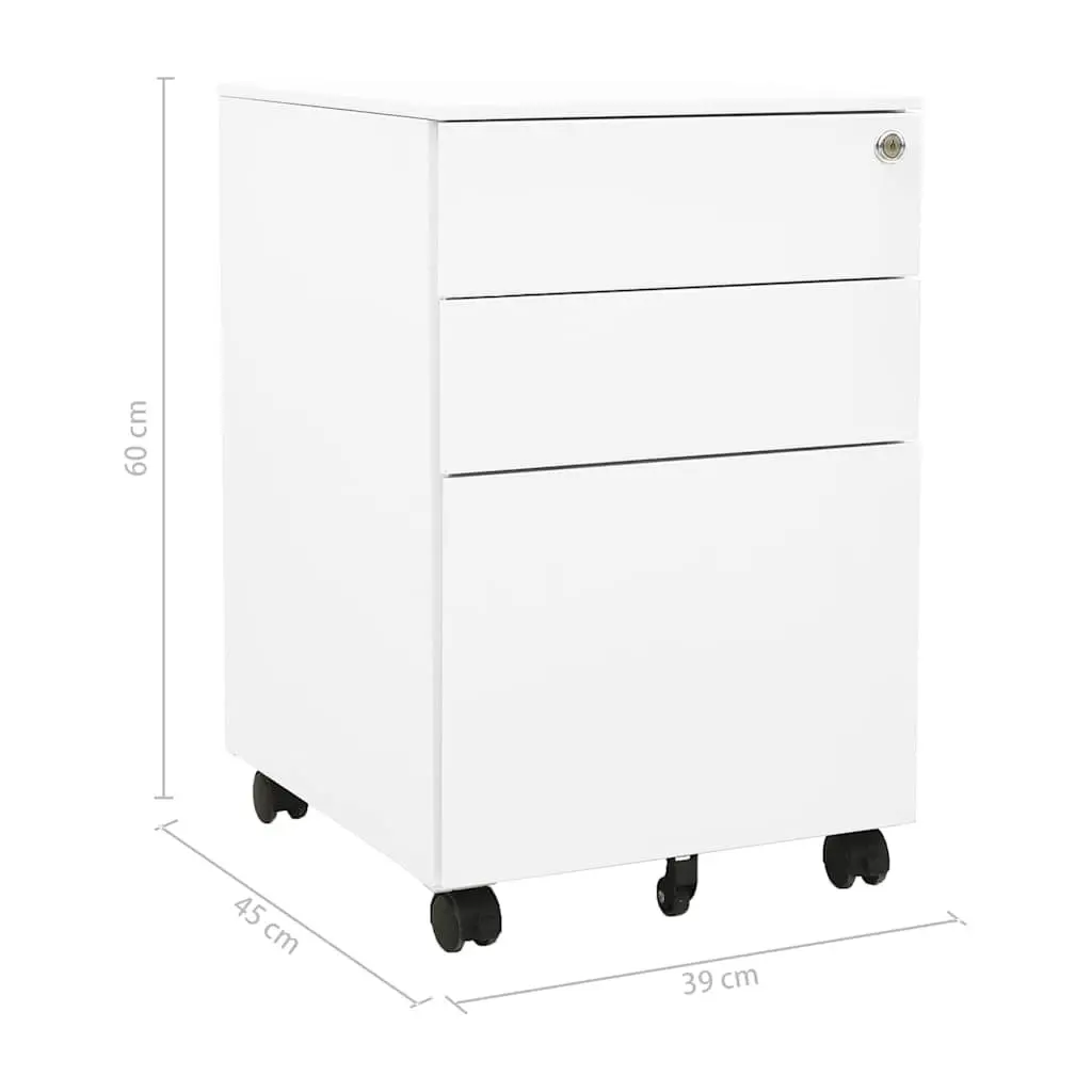 3 Drawer Mobile File Cabinet for Office Use