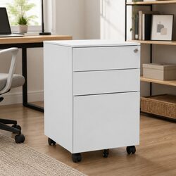Functional Mobile Filing Cabinet for Home or Office Use