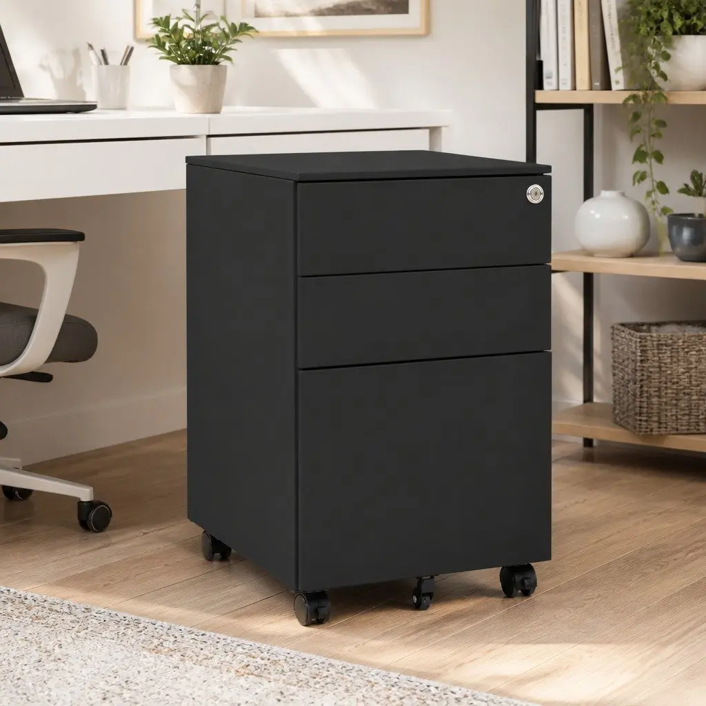Mobile Filing Cabinet for Home Office Use