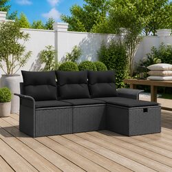 Versatile 4-Piece Garden Sofa Set for Outdoor Living