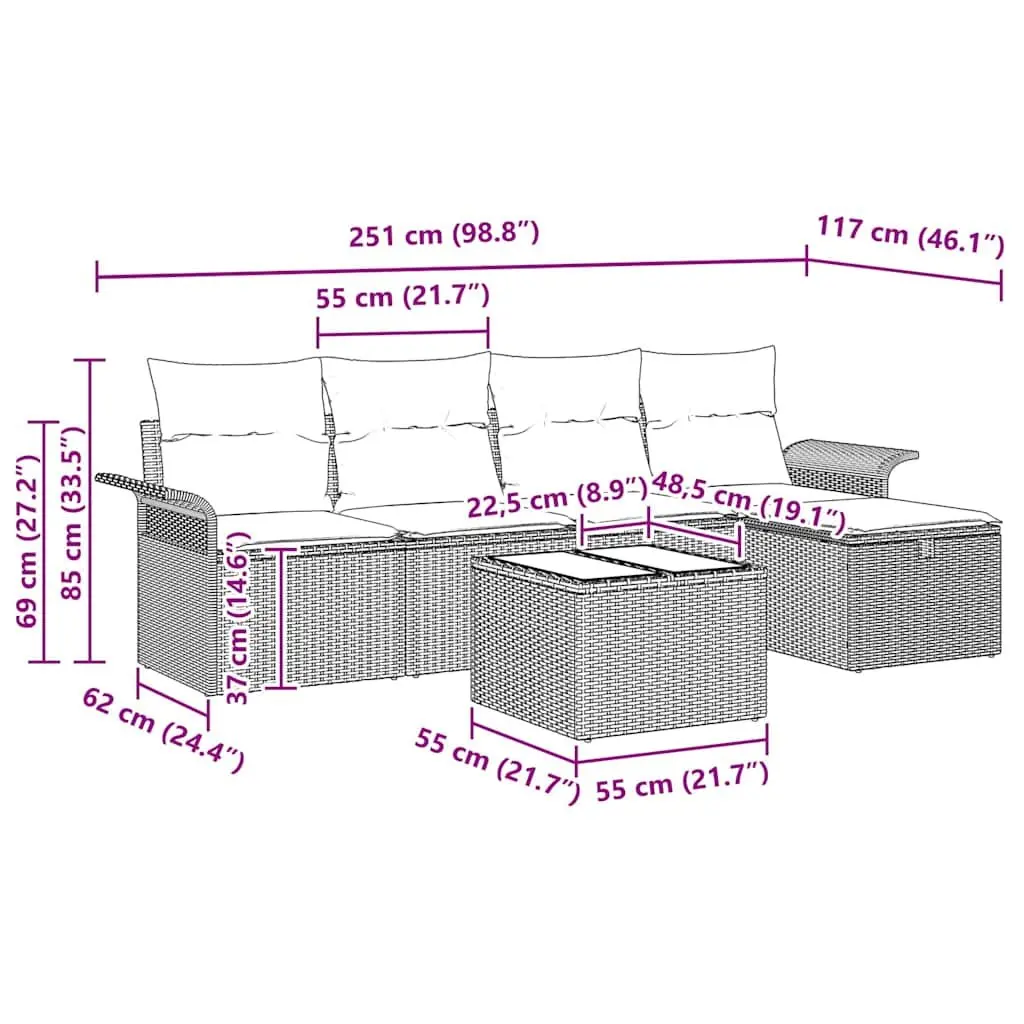 Modular Garden Sofa Set for Various Spaces