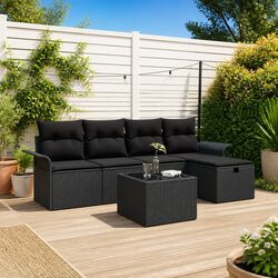 Practical 6 Piece Outdoor Sofa Set for Relaxation
