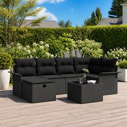 Practical 7-Piece Garden Sofa for Any Setting