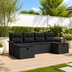 Functional 6-Piece Garden Sofa Set for Any Patio