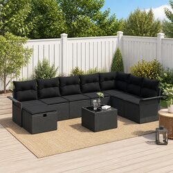 Versatile 9-Piece Garden Sofa Set for Any Outdoor Setting
