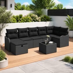 Functional 8-Piece Modular Garden Sofa for Your Patio