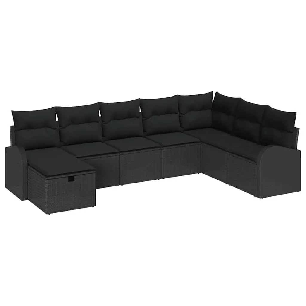 8-Piece Modular Sofa for Garden Spaces