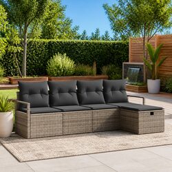 Versatile 5-Piece Garden Sofa Set for Any Outdoor Area