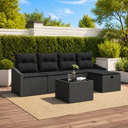 Perfect for Your Patio: 6-Piece Modular Sofa Set