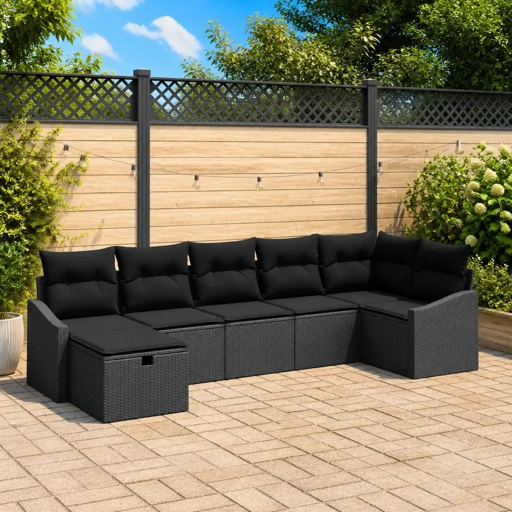 7 Piece Modular Sofa Set for Outdoors