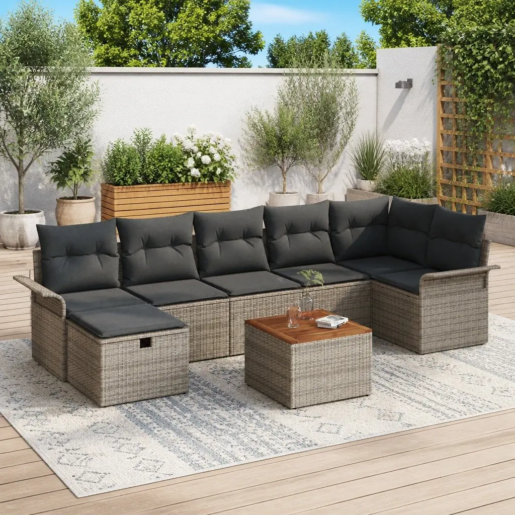 8-Piece Garden Sofa Set for Entertaining