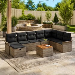Practical 9-Piece Sofa Set for Your Outdoor Needs