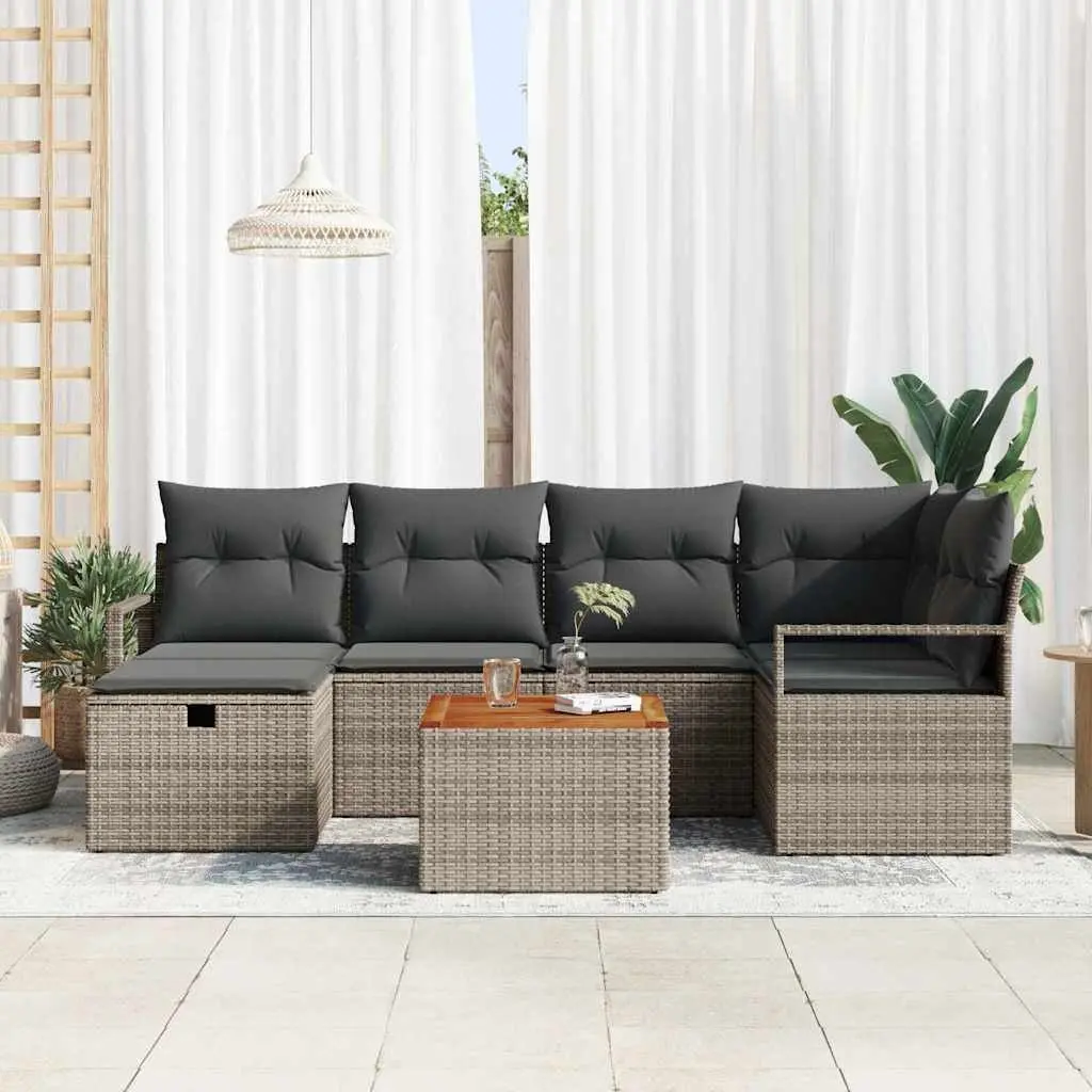 7-Piece Modular Sofa Set for Outdoor Areas