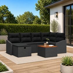 Perfect Addition for Outdoor Gatherings: 7-Piece Sofa Set