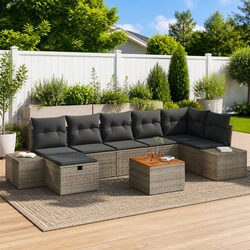 Functional 8 Piece Outdoor Sofa Set for Any Space