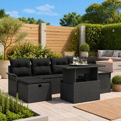 Practical 7-Piece Garden Sofa Set for Any Outdoor Space