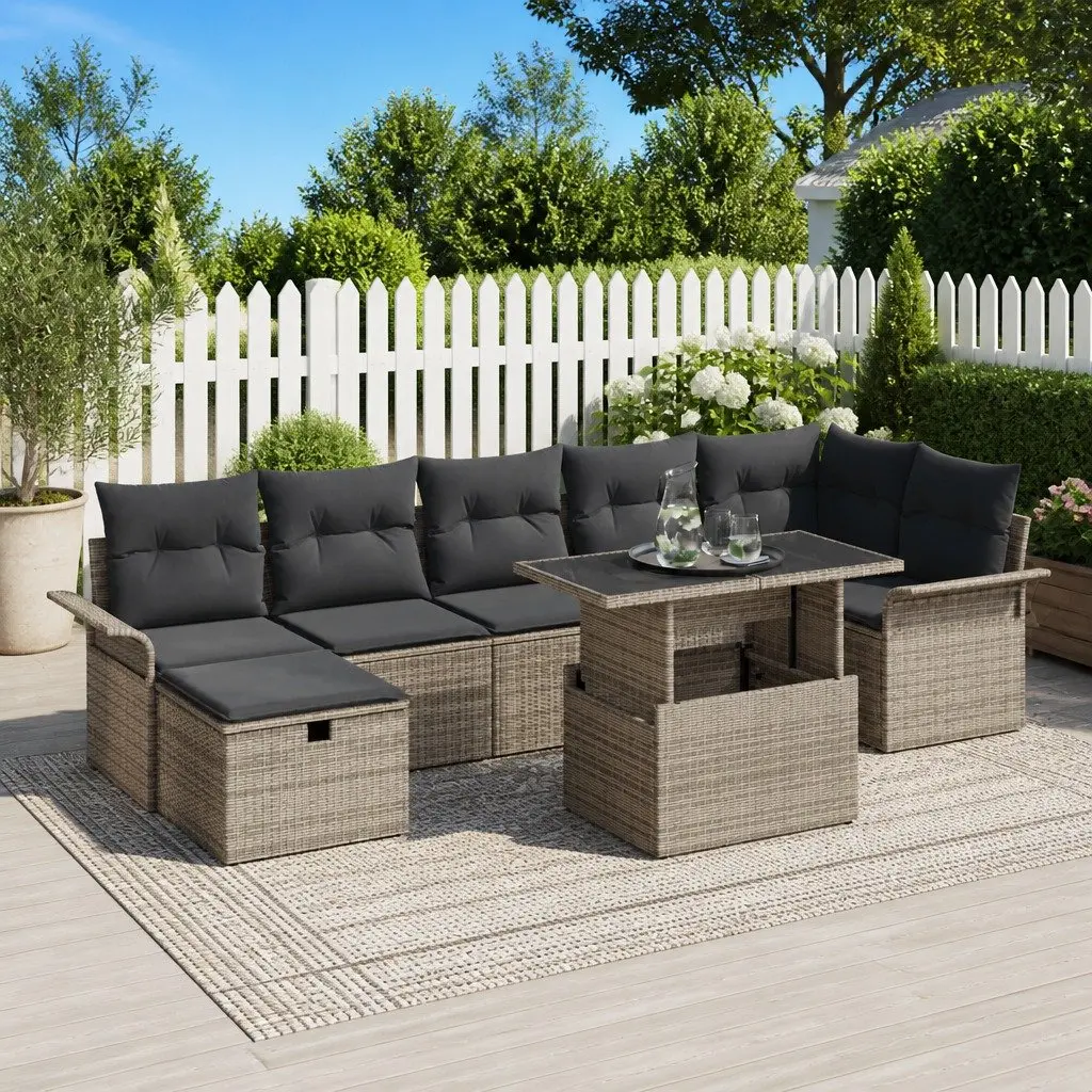 8-Piece Modular Sofa Set for Outdoor Use