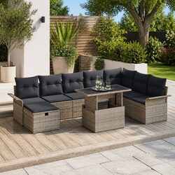 9-Piece Garden Sofa Set for Versatile Outdoor Use