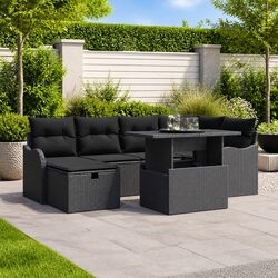 Practical 7-Piece Garden Sofa Set for Any Outdoor Area