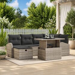 Versatile 7-Piece Garden Sofa Set for Outdoor Spaces