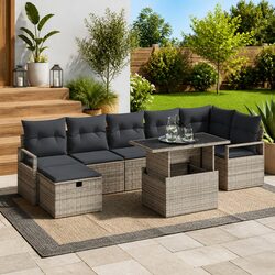 Practical 8-Piece Garden Sofa Set for Every Occasion