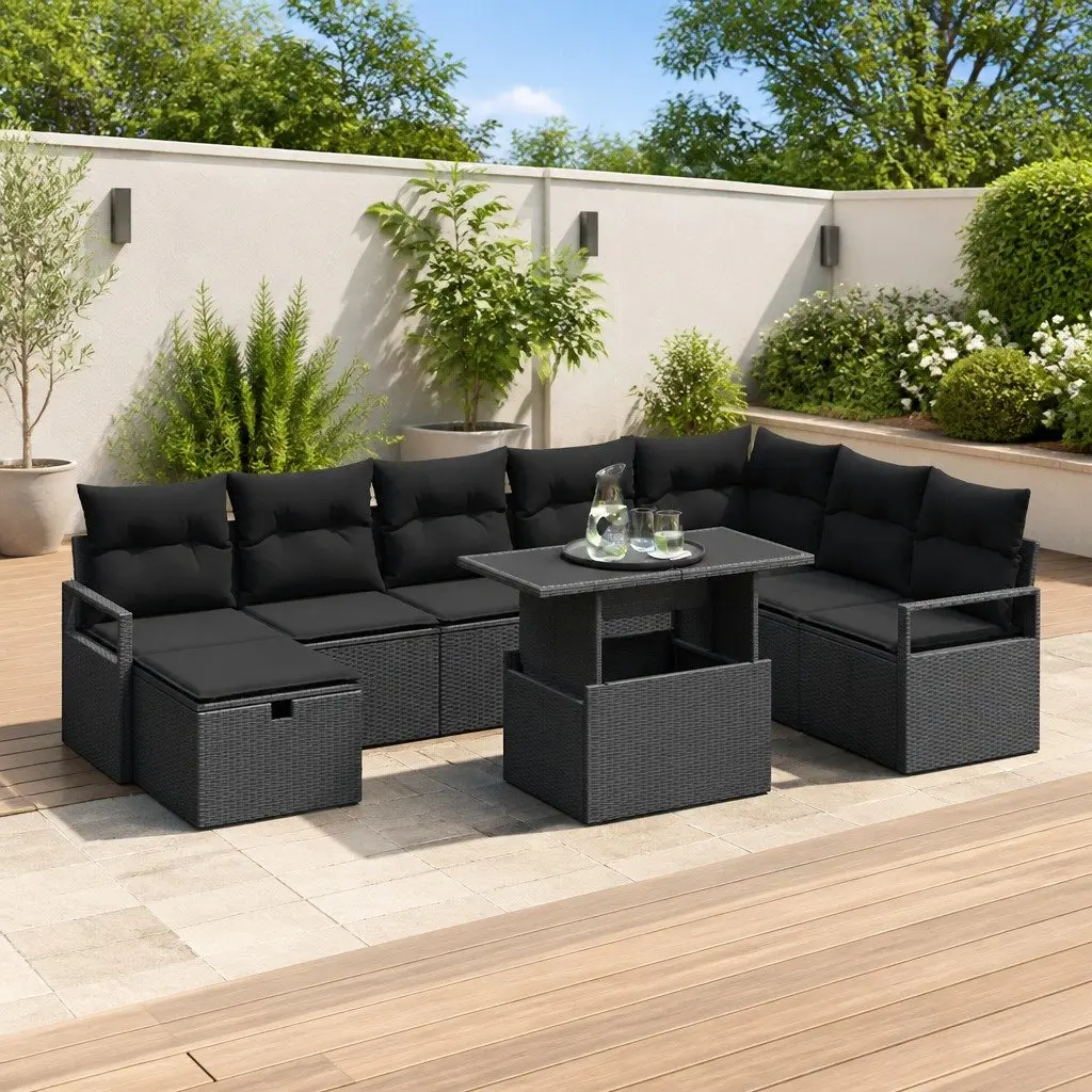 Modular 9-Piece Garden Sofa Set
