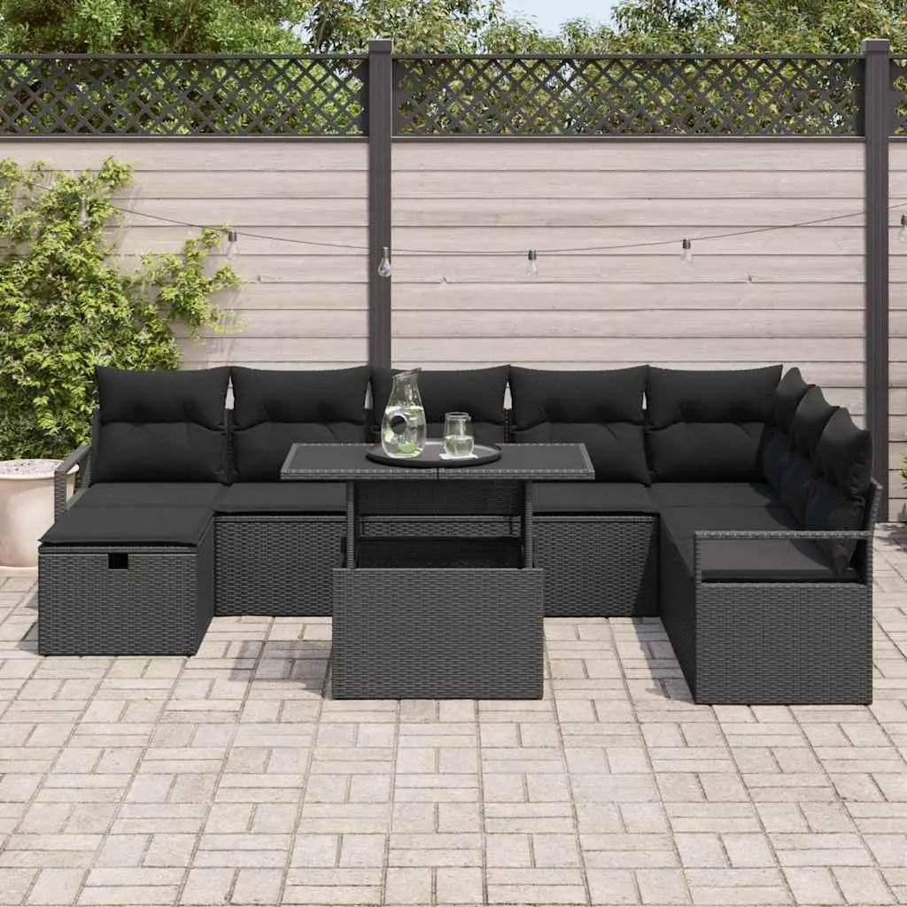 Modular 9-Piece Garden Sofa Set