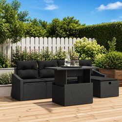 Practical 6 Piece Outdoor Sofa Set for Any Garden