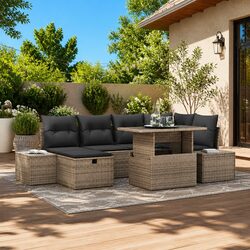 Practical 7-Piece Modular Sofa Set for Your Outdoor Space