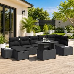 Functional 8-Seater Sofa Set for Outdoor Gatherings